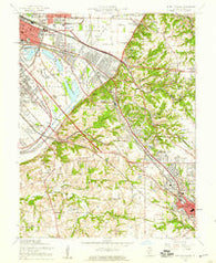 French Village Illinois Historical topographic map, 1:24000 scale, 7.5 X 7.5 Minute, Year 1954