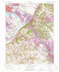 French Village Illinois Historical topographic map, 1:24000 scale, 7.5 X 7.5 Minute, Year 1954
