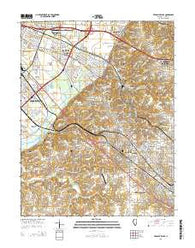 French Village Illinois Current topographic map, 1:24000 scale, 7.5 X 7.5 Minute, Year 2015