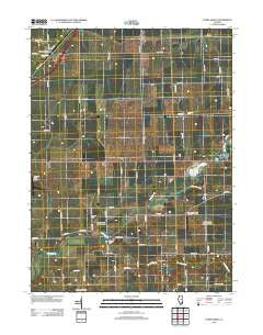 Funks Grove Illinois Historical topographic map, 1:24000 scale, 7.5 X 7.5 Minute, Year 2012