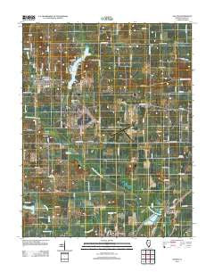 Galatia Illinois Historical topographic map, 1:24000 scale, 7.5 X 7.5 Minute, Year 2012