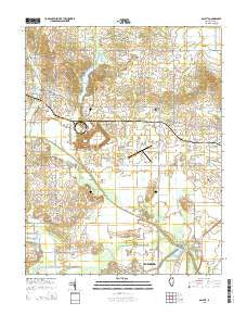Galatia Illinois Current topographic map, 1:24000 scale, 7.5 X 7.5 Minute, Year 2015