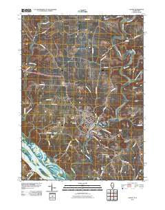 Galena Illinois Historical topographic map, 1:24000 scale, 7.5 X 7.5 Minute, Year 2010