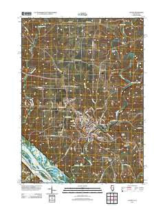 Galena Illinois Historical topographic map, 1:24000 scale, 7.5 X 7.5 Minute, Year 2012