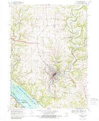 Galena Illinois Historical topographic map, 1:24000 scale, 7.5 X 7.5 Minute, Year 1968