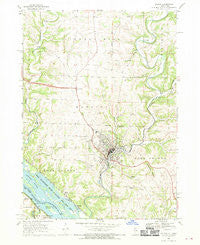Galena Illinois Historical topographic map, 1:24000 scale, 7.5 X 7.5 Minute, Year 1968