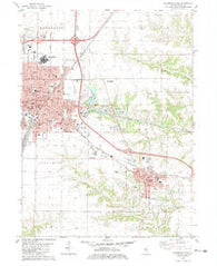 Galesburg East Illinois Historical topographic map, 1:24000 scale, 7.5 X 7.5 Minute, Year 1982