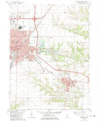 Galesburg East Illinois Historical topographic map, 1:24000 scale, 7.5 X 7.5 Minute, Year 1982