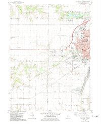 Galesburg West Illinois Historical topographic map, 1:24000 scale, 7.5 X 7.5 Minute, Year 1982