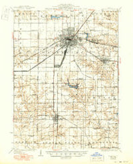 Galesburg Illinois Historical topographic map, 1:62500 scale, 15 X 15 Minute, Year 1927