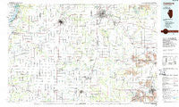 Galesburg Illinois Historical topographic map, 1:100000 scale, 30 X 60 Minute, Year 1985