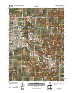 Galesburg East Illinois Historical topographic map, 1:24000 scale, 7.5 X 7.5 Minute, Year 2012