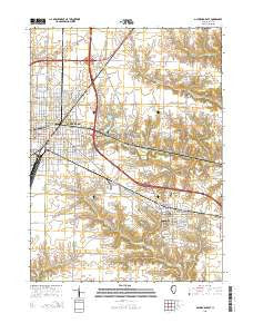 Galesburg East Illinois Current topographic map, 1:24000 scale, 7.5 X 7.5 Minute, Year 2015