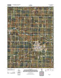 Galva Illinois Historical topographic map, 1:24000 scale, 7.5 X 7.5 Minute, Year 2012