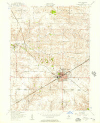 Galva Illinois Historical topographic map, 1:24000 scale, 7.5 X 7.5 Minute, Year 1953