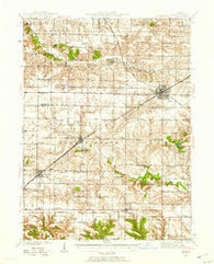 Galva Illinois Historical topographic map, 1:62500 scale, 15 X 15 Minute, Year 1940