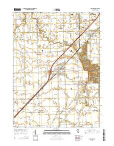Gardner Illinois Current topographic map, 1:24000 scale, 7.5 X 7.5 Minute, Year 2015