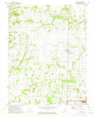 Geff Illinois Historical topographic map, 1:24000 scale, 7.5 X 7.5 Minute, Year 1970