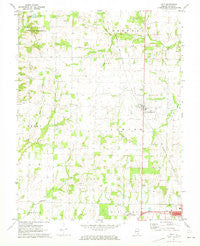 Geff Illinois Historical topographic map, 1:24000 scale, 7.5 X 7.5 Minute, Year 1970