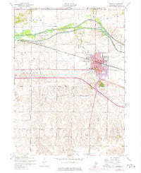 Geneseo Illinois Historical topographic map, 1:24000 scale, 7.5 X 7.5 Minute, Year 1953