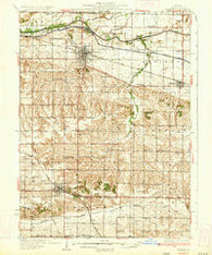 Geneseo Illinois Historical topographic map, 1:62500 scale, 15 X 15 Minute, Year 1934