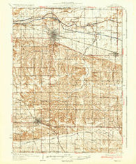 Geneseo Illinois Historical topographic map, 1:62500 scale, 15 X 15 Minute, Year 1934