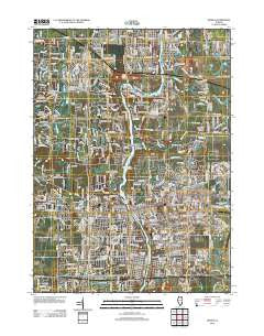 Geneva Illinois Historical topographic map, 1:24000 scale, 7.5 X 7.5 Minute, Year 2012