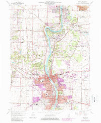 Geneva Illinois Historical topographic map, 1:24000 scale, 7.5 X 7.5 Minute, Year 1964