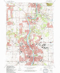 Geneva Illinois Historical topographic map, 1:24000 scale, 7.5 X 7.5 Minute, Year 1993