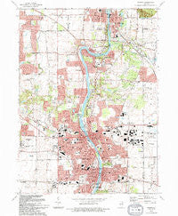 Geneva Illinois Historical topographic map, 1:24000 scale, 7.5 X 7.5 Minute, Year 1993