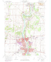 Geneva Illinois Historical topographic map, 1:24000 scale, 7.5 X 7.5 Minute, Year 1964