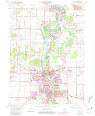Geneva Illinois Historical topographic map, 1:24000 scale, 7.5 X 7.5 Minute, Year 1964