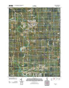 Genoa Illinois Historical topographic map, 1:24000 scale, 7.5 X 7.5 Minute, Year 2012