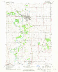 Genoa Illinois Historical topographic map, 1:24000 scale, 7.5 X 7.5 Minute, Year 1968