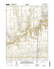 Georgetown Illinois Current topographic map, 1:24000 scale, 7.5 X 7.5 Minute, Year 2015
