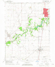 Georgetown Illinois Historical topographic map, 1:24000 scale, 7.5 X 7.5 Minute, Year 1966