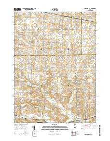 German Valley Illinois Current topographic map, 1:24000 scale, 7.5 X 7.5 Minute, Year 2015