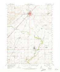 Gibson City Illinois Historical topographic map, 1:62500 scale, 15 X 15 Minute, Year 1957