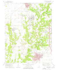 Gillespie South Illinois Historical topographic map, 1:24000 scale, 7.5 X 7.5 Minute, Year 1974