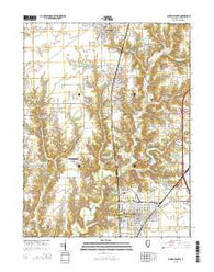 Gillespie South Illinois Current topographic map, 1:24000 scale, 7.5 X 7.5 Minute, Year 2015