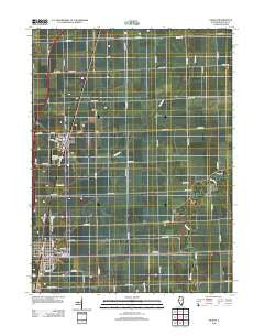 Gilman Illinois Historical topographic map, 1:24000 scale, 7.5 X 7.5 Minute, Year 2012