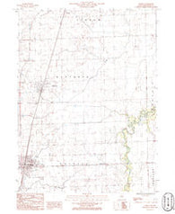 Gilman Illinois Historical topographic map, 1:24000 scale, 7.5 X 7.5 Minute, Year 1986