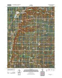 Gladstone Illinois Historical topographic map, 1:24000 scale, 7.5 X 7.5 Minute, Year 2012