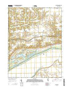Glasford Illinois Current topographic map, 1:24000 scale, 7.5 X 7.5 Minute, Year 2015