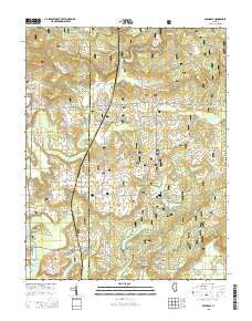 Glendale Illinois Current topographic map, 1:24000 scale, 7.5 X 7.5 Minute, Year 2015