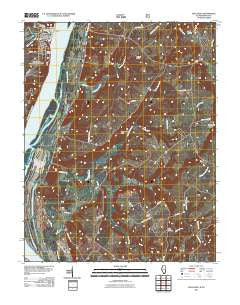 Golconda Illinois Historical topographic map, 1:24000 scale, 7.5 X 7.5 Minute, Year 2011