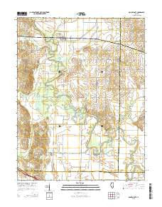 Golden Gate Illinois Current topographic map, 1:24000 scale, 7.5 X 7.5 Minute, Year 2015