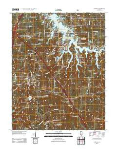 Goreville Illinois Historical topographic map, 1:24000 scale, 7.5 X 7.5 Minute, Year 2012