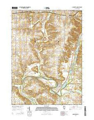 Grand Detour Illinois Current topographic map, 1:24000 scale, 7.5 X 7.5 Minute, Year 2015