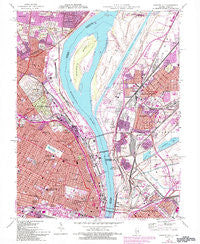 Granite City Illinois Historical topographic map, 1:24000 scale, 7.5 X 7.5 Minute, Year 1954